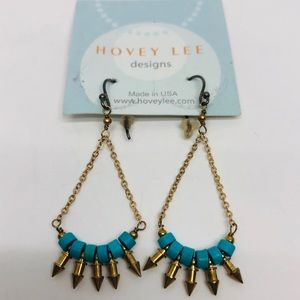 Hovey Lee Turquoise Drop Earrings!! Nwt!!